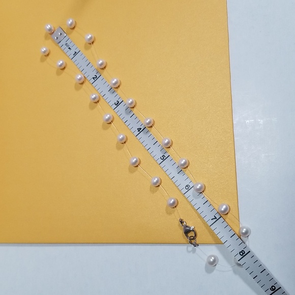 Honora 6-6.5mm Floating CFW Pearl Necklace Sterling Silver - Picture 3 of 9